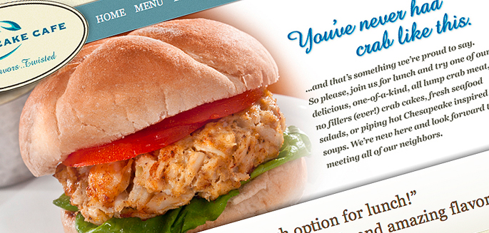 Crab Cake Cafe Website