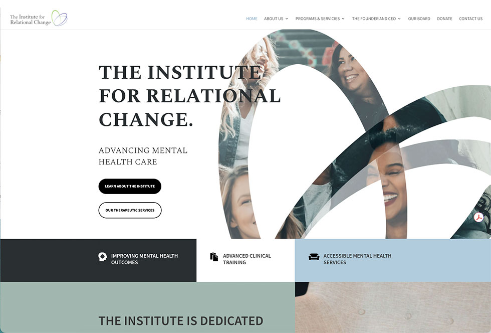 Discover Organizing website design